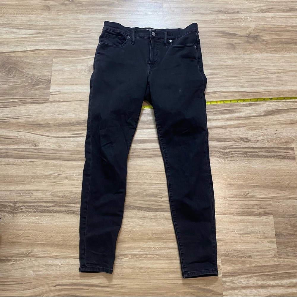 Madewell 9” high rise skinny 9 inch black 30